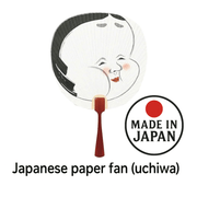 Japanese Paper Fan Okame 1 Count