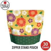 Yoshimura Zipper Stand Pouch Flower 30 Count