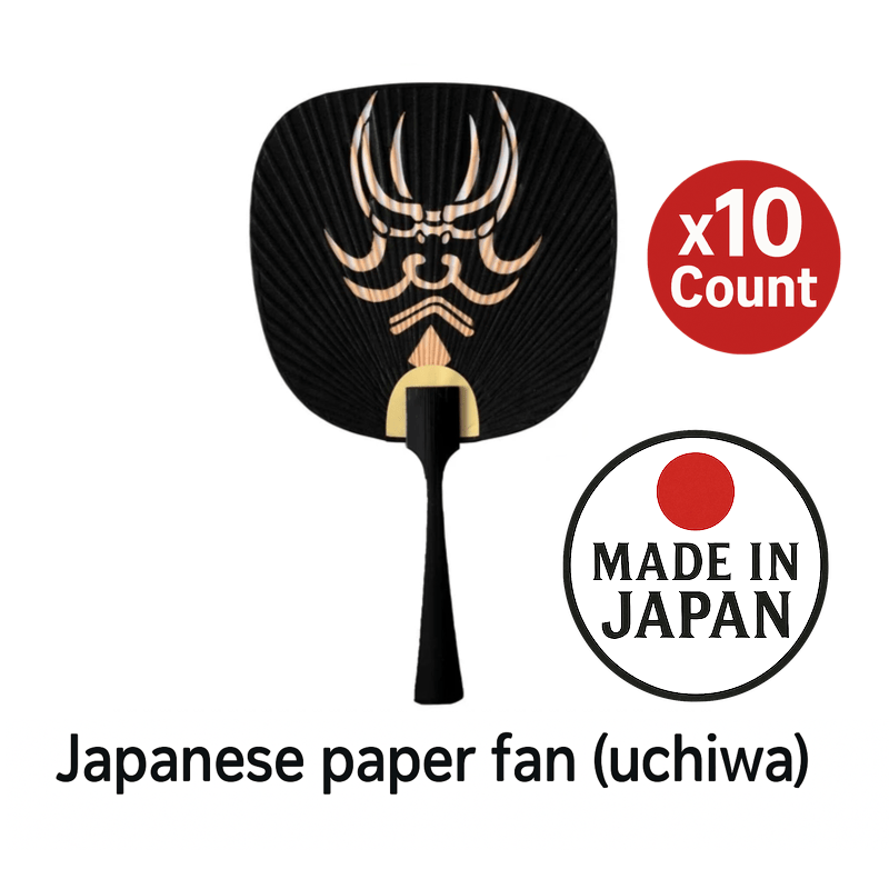 Japanese Mini Paper Fan Kumadori 10 Count