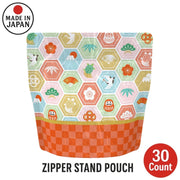 Yoshimura Zipper Stand Pouch Celebration 30 Count