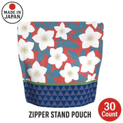 Yoshimura Zipper Stand Pouch Kikyo 30 Count