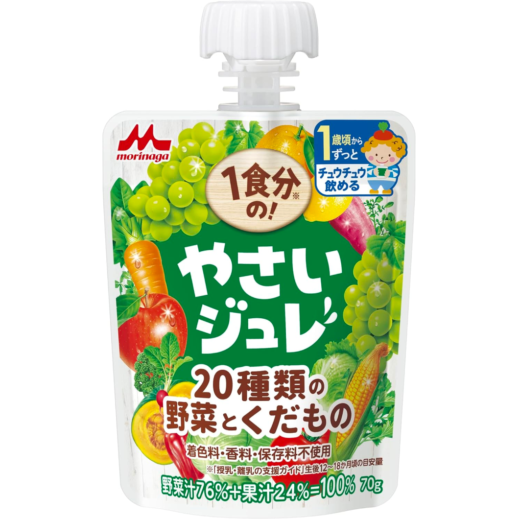 森永乳業1餐!亞賽果凍20種蔬果70g
