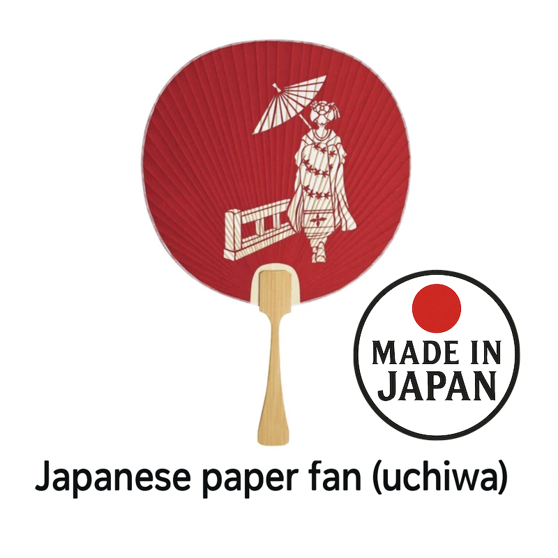 Japanese Paper Fan Maiko 1 Count