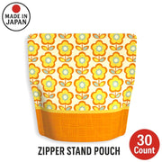 Yoshimura Zipper Stand Pouch RetroFlower 30 Count