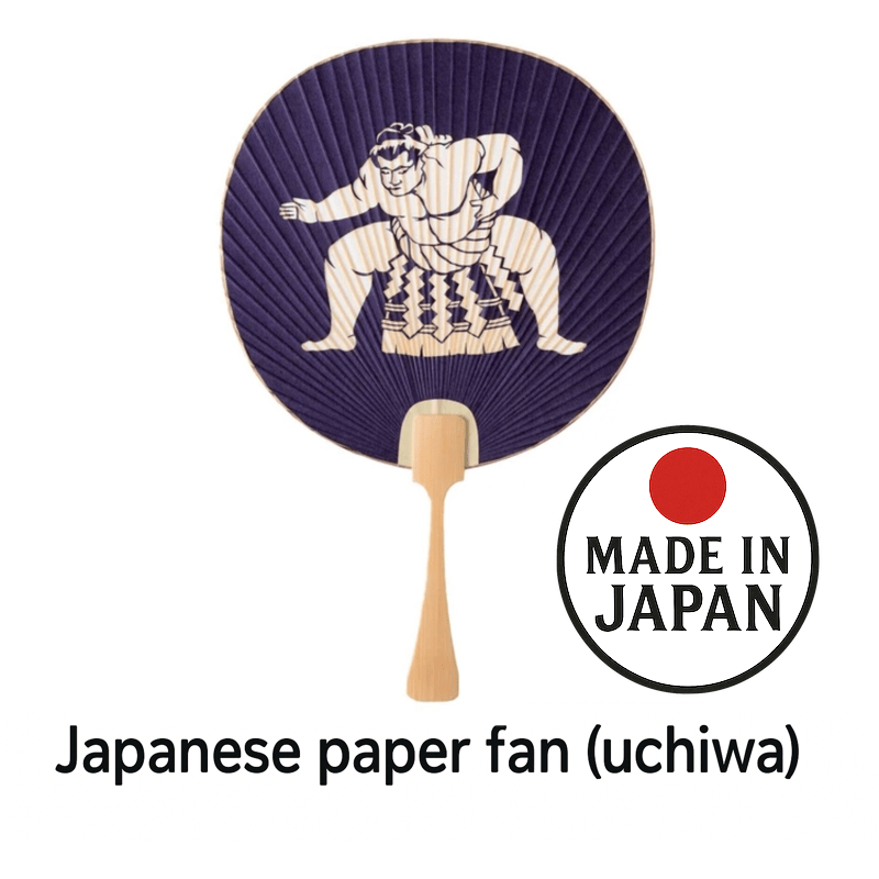 Japanese Paper Fan Sumo Dohyo-iri 1 Count