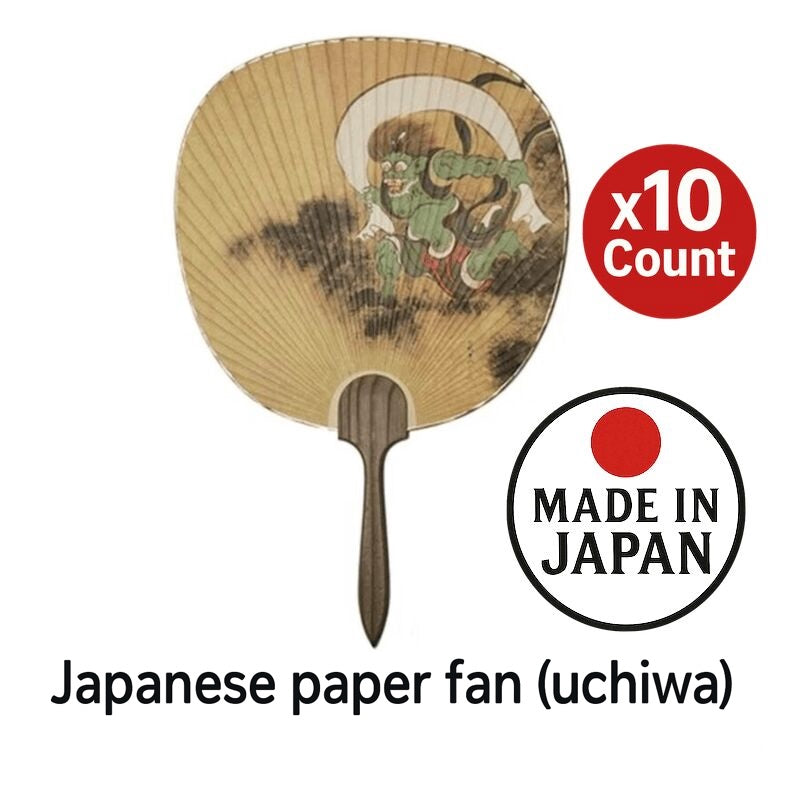 Japanese Paper Fan Fujin 10 Count