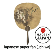 Japanese Paper Fan Raijin 1 Count