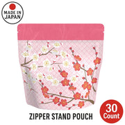 Yoshimura Zipper Stand Pouch PlumBlossom2 30 Count