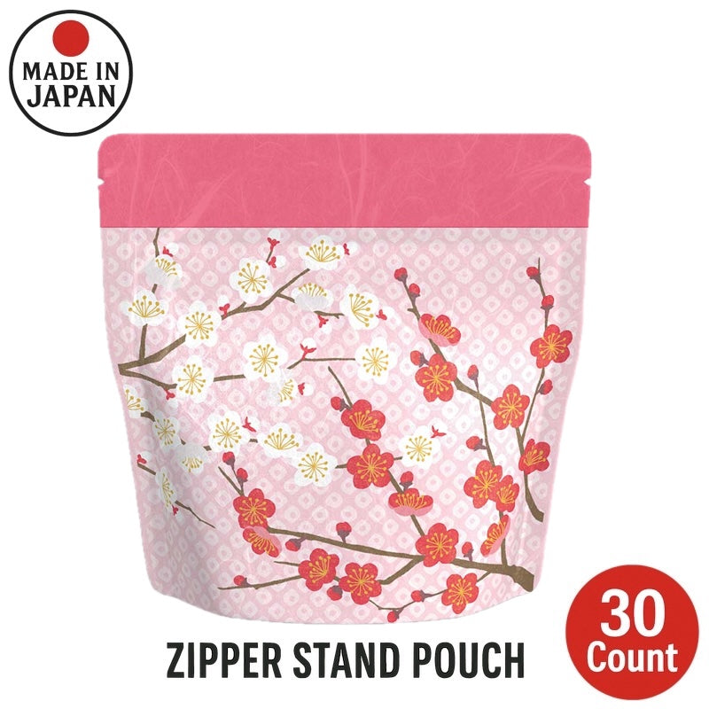 Yoshimura Zipper Stand Pouch PlumBlossom2 30 Count