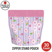 Yoshimura Zipper Stand Pouch CherryFlower 30 Count