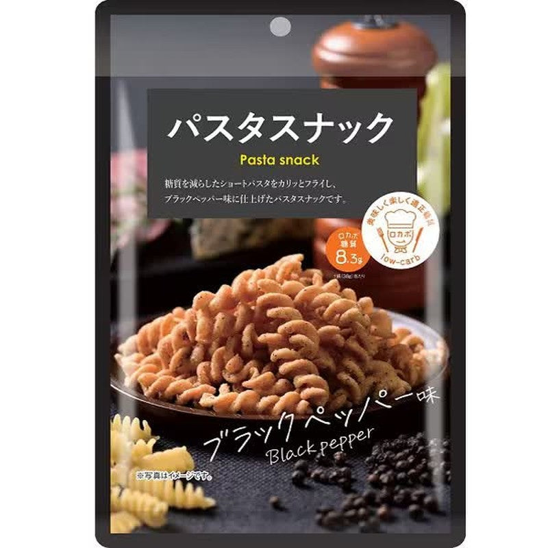 Abeko Seika Low-Carb Pasta Snack Black Pepper Flavor 38g