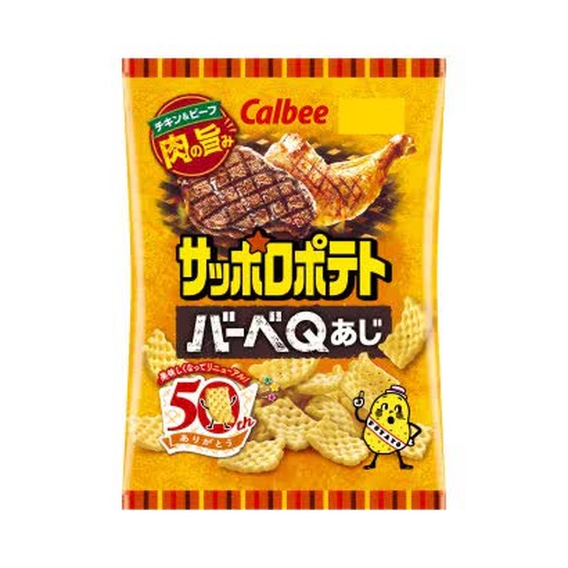 Calbee Sapporo Potato BarbeQ Flavor 72g