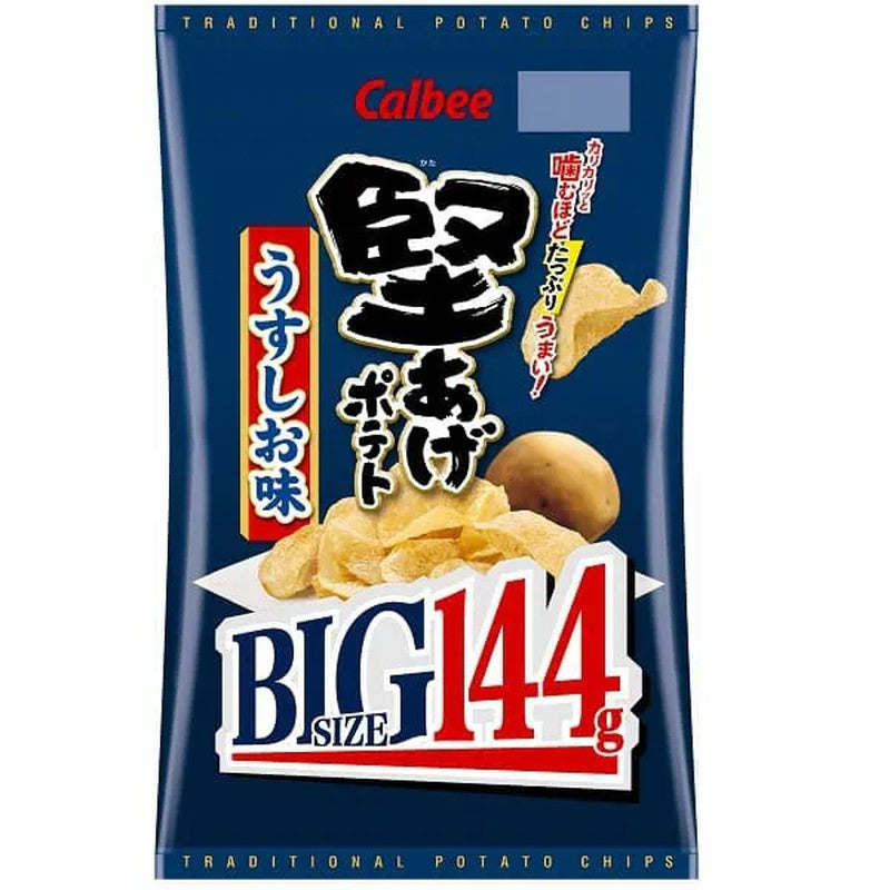 Calbee Kataage Potato BIG Light Salt Flavor 144g