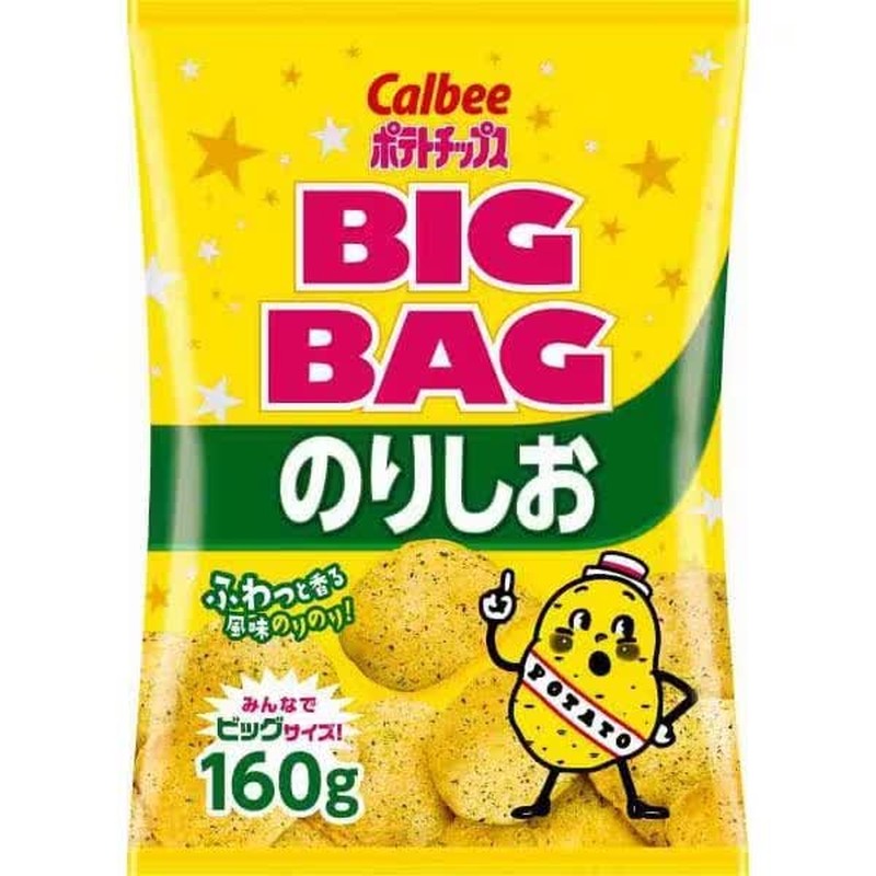 Calbee Big Bag Potato Chips Nori Shio 160g