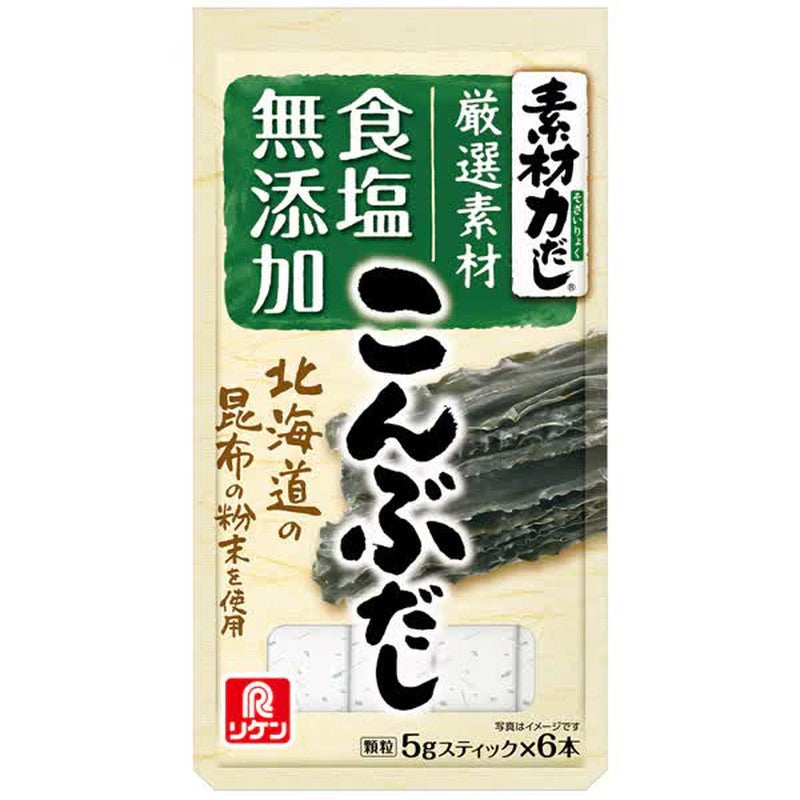 Riken Vitamin Soryoku Dashi Konbu Dashi, 6 bottles