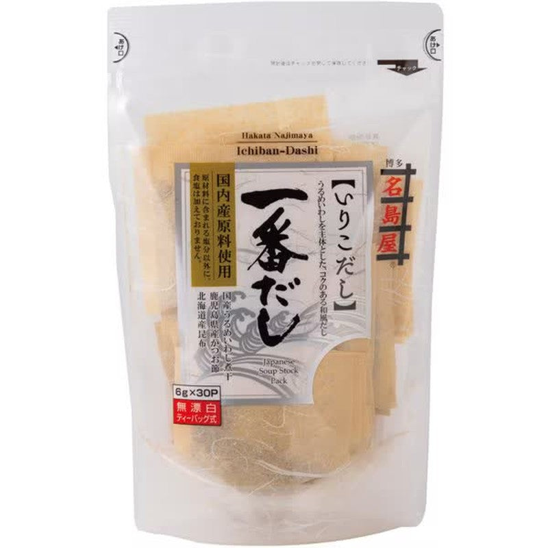 Iguchi Foods Hakata Nashimaya Ichiban Dashi, 30 bags, 6g x 30 packs