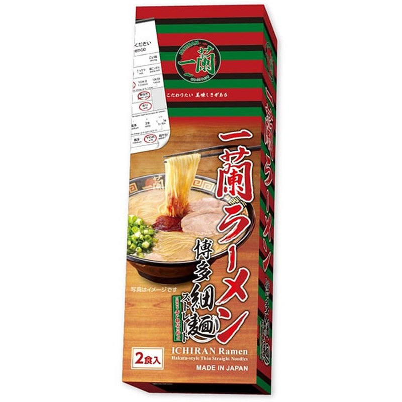 ichimomo Ichiran Ichiran Ramen Hakata Thin Straight Noodles 2 servings 258g