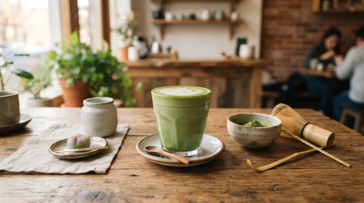 Enjoy café-quality matcha latte at home! How to make a delicious matcha latte, along with its calories and the latest trends.