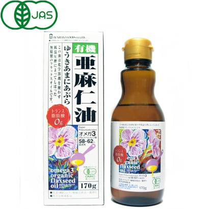 Benibana Shokuhin Organic Flaxseed Oil, 170g