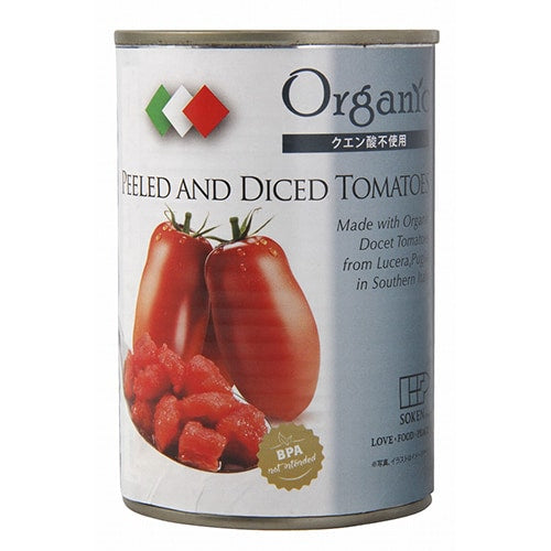 Sokensha Organic Diced Tomatoes, 400g Can