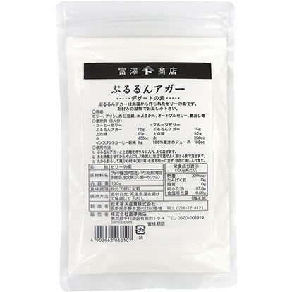 Tomizawa Pururun Agar Jelly Mix 100g