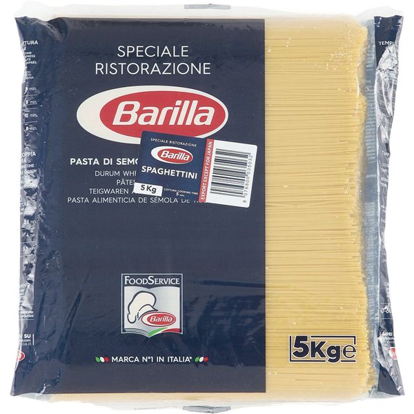 Barilla No. 3 Spaghetti, 1.4 mm, 5 kg