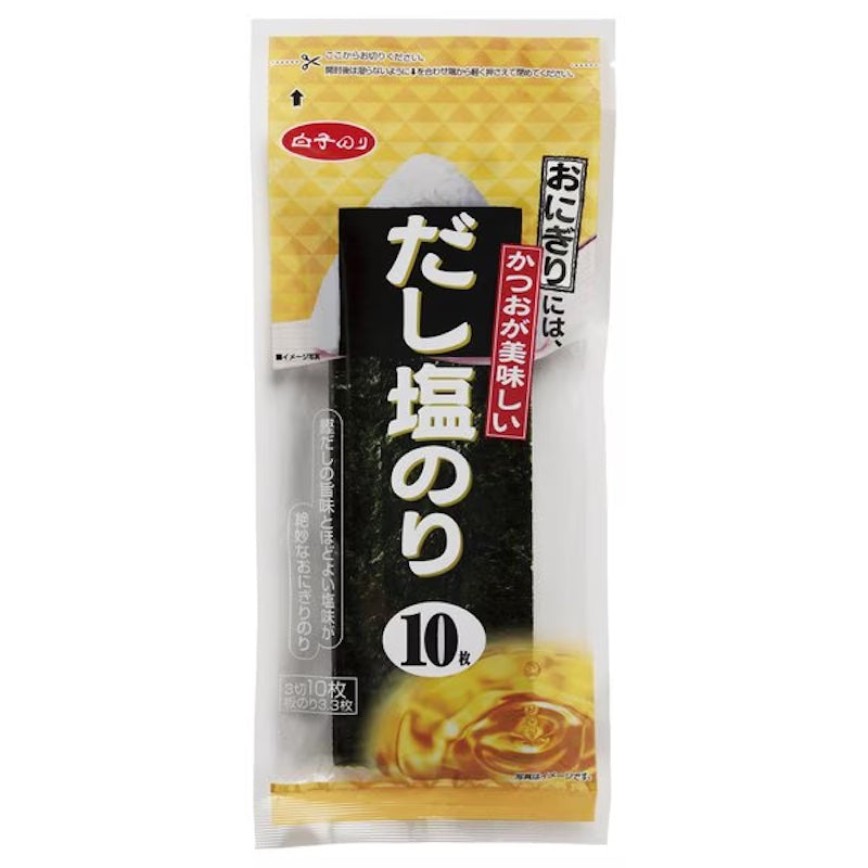 Shirako Dashi Salt Onigiri Nori 10 Sheets