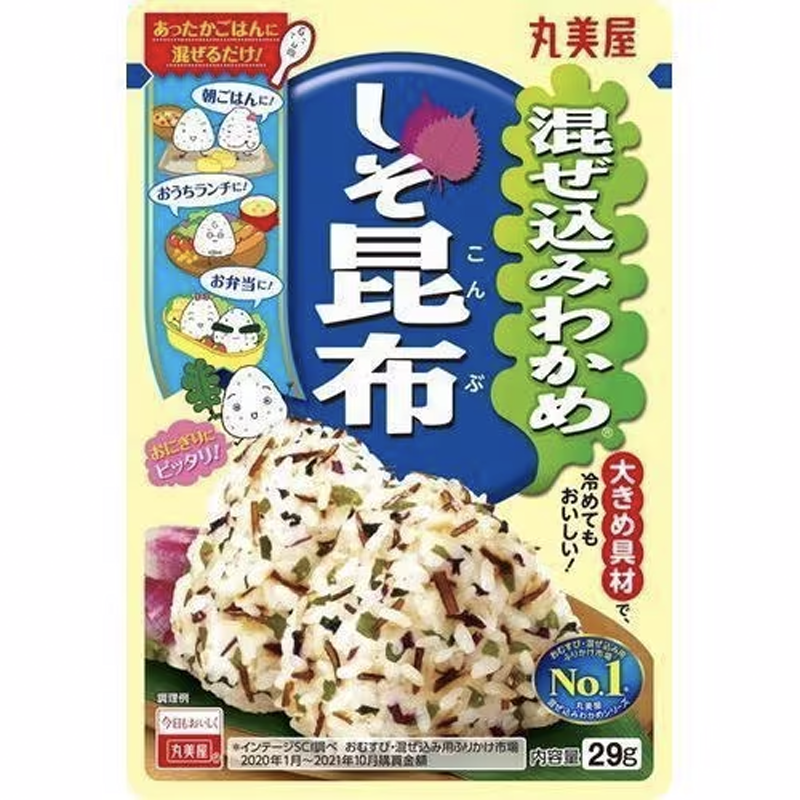 Marumiya 袋裝裙帶菜紫蘇海帶混合 29g