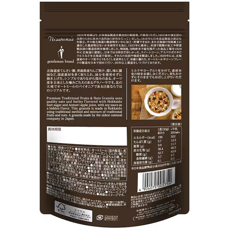 日食传统水果坚果格兰诺拉麦片 280克