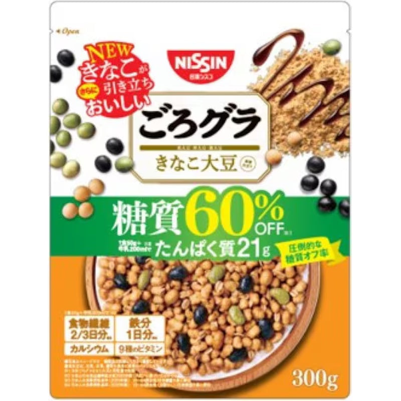 Nissin Cisco Reduced Sugar Kinako Granola 300g
