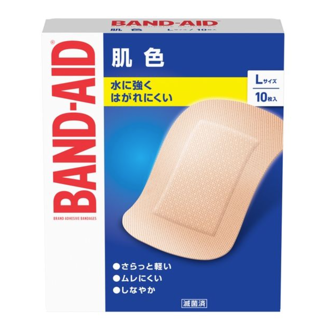 Band-aid skin color L size 10 pieces