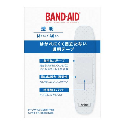 Band-aid transparent M size 40 pieces