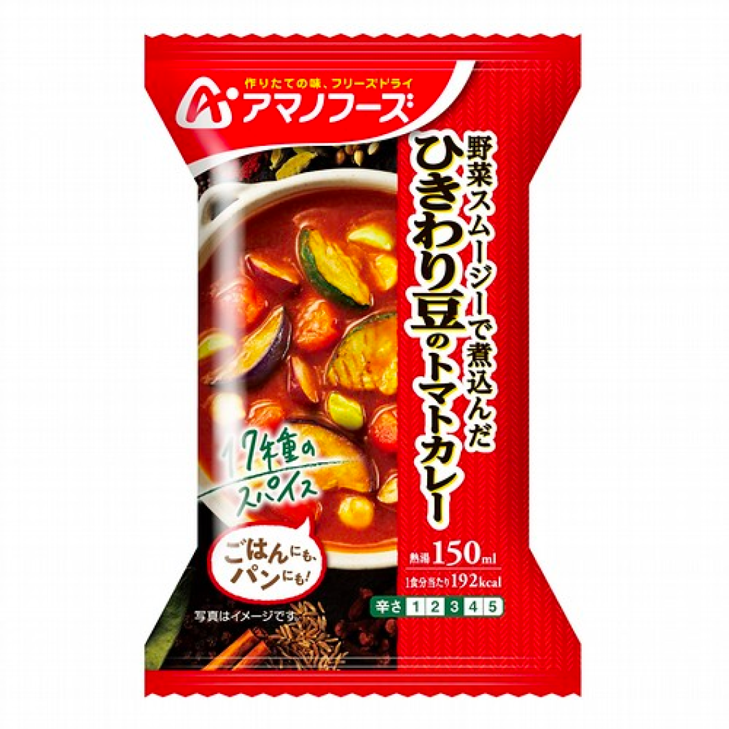 天野食品 Hikikiri 豆番茄咖哩 36g（1餐）