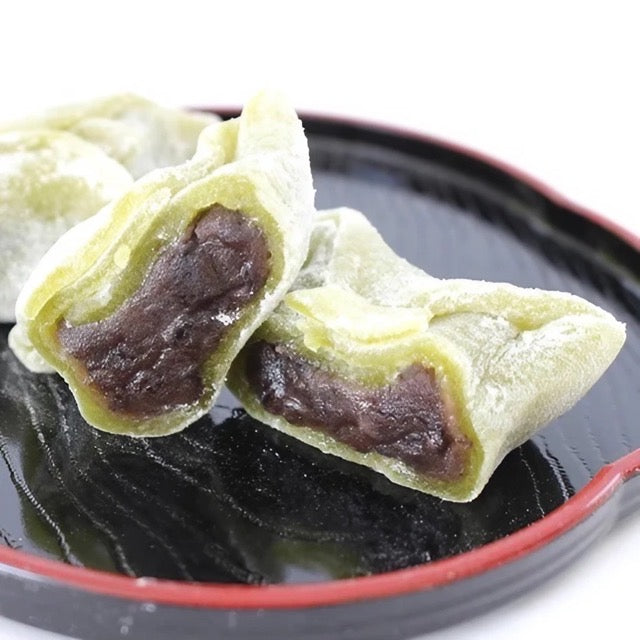 Fukuoka Yame Matcha folding mochi Tsubu 8 pieces with bean paste