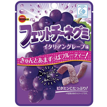 bourbon fettuccine gummy italian grape flavor 1 bag (50g)