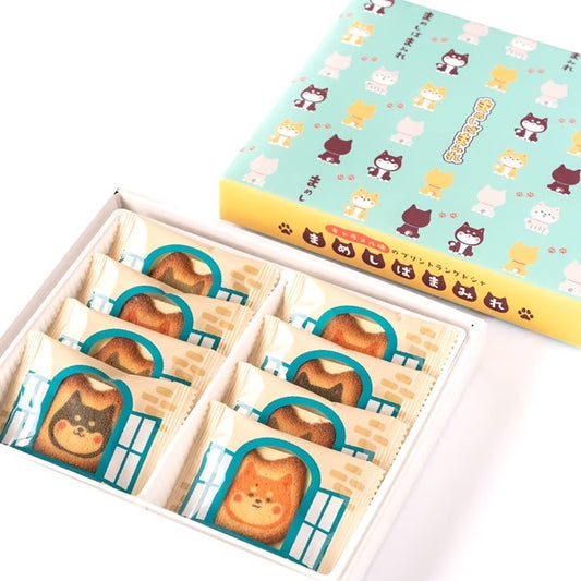 Mameshiba Mamire 8 pieces caramel flavor Langue de chat