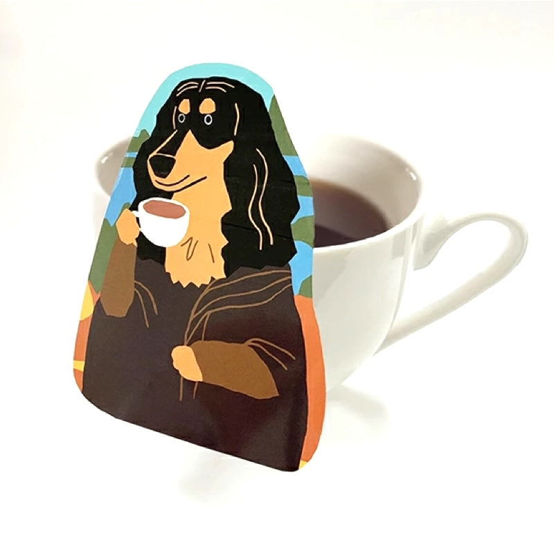 Art Museum Tea Bag Dachshund Apple 12 Count