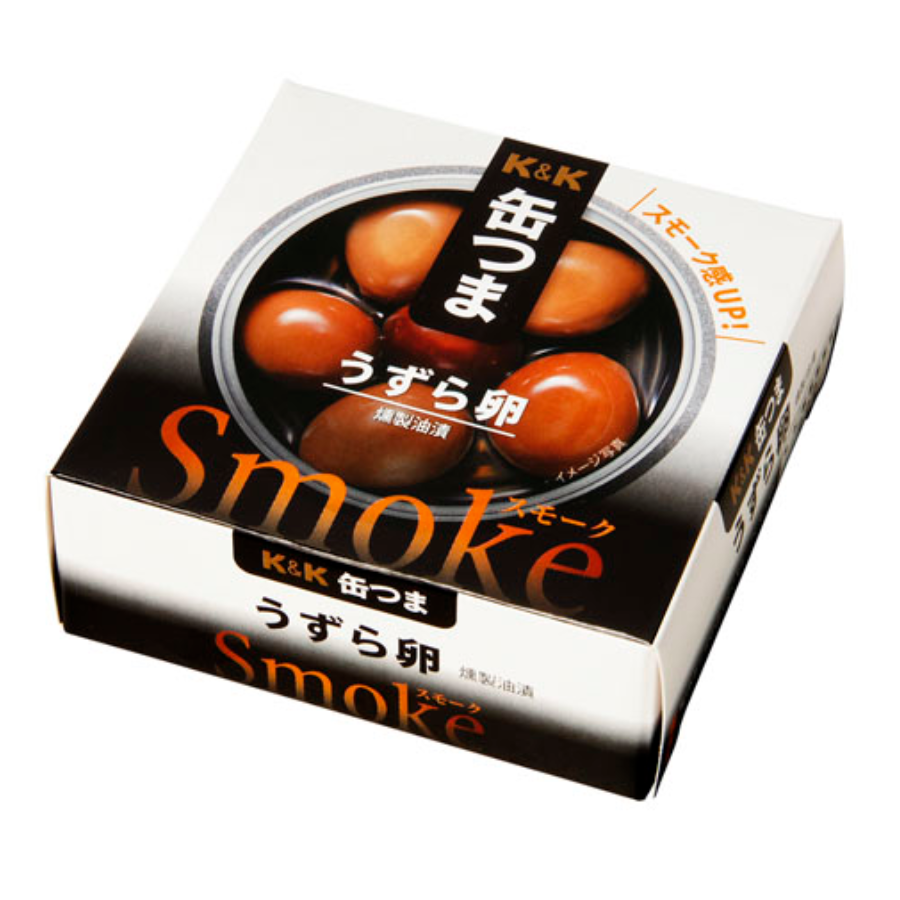 K&K canned smoked quail eggs 50g