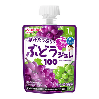 Wakodo MY jelly drink for 1 year old and up Grape 100 70g