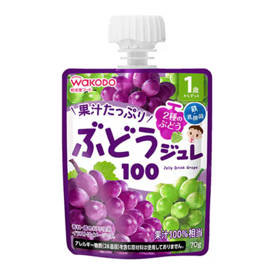 Wakodo MY jelly drink for 1 year old and up Grape 100 70g