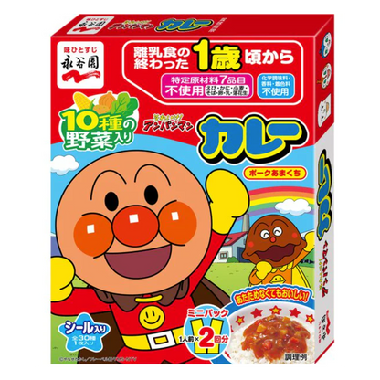 Nagatanien Anpanman Mini Pack Curry Pork Amakuchi 100g