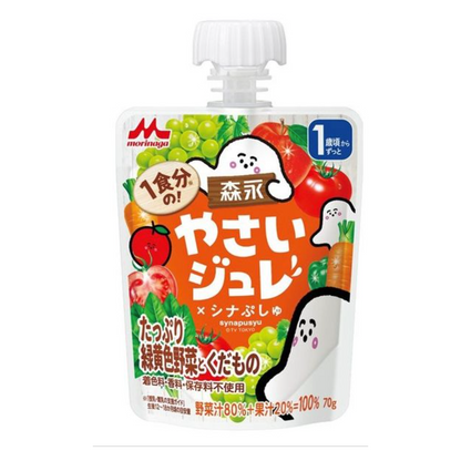 Morinaga vegetable jelly green and yellow vegetables and fruits 70g