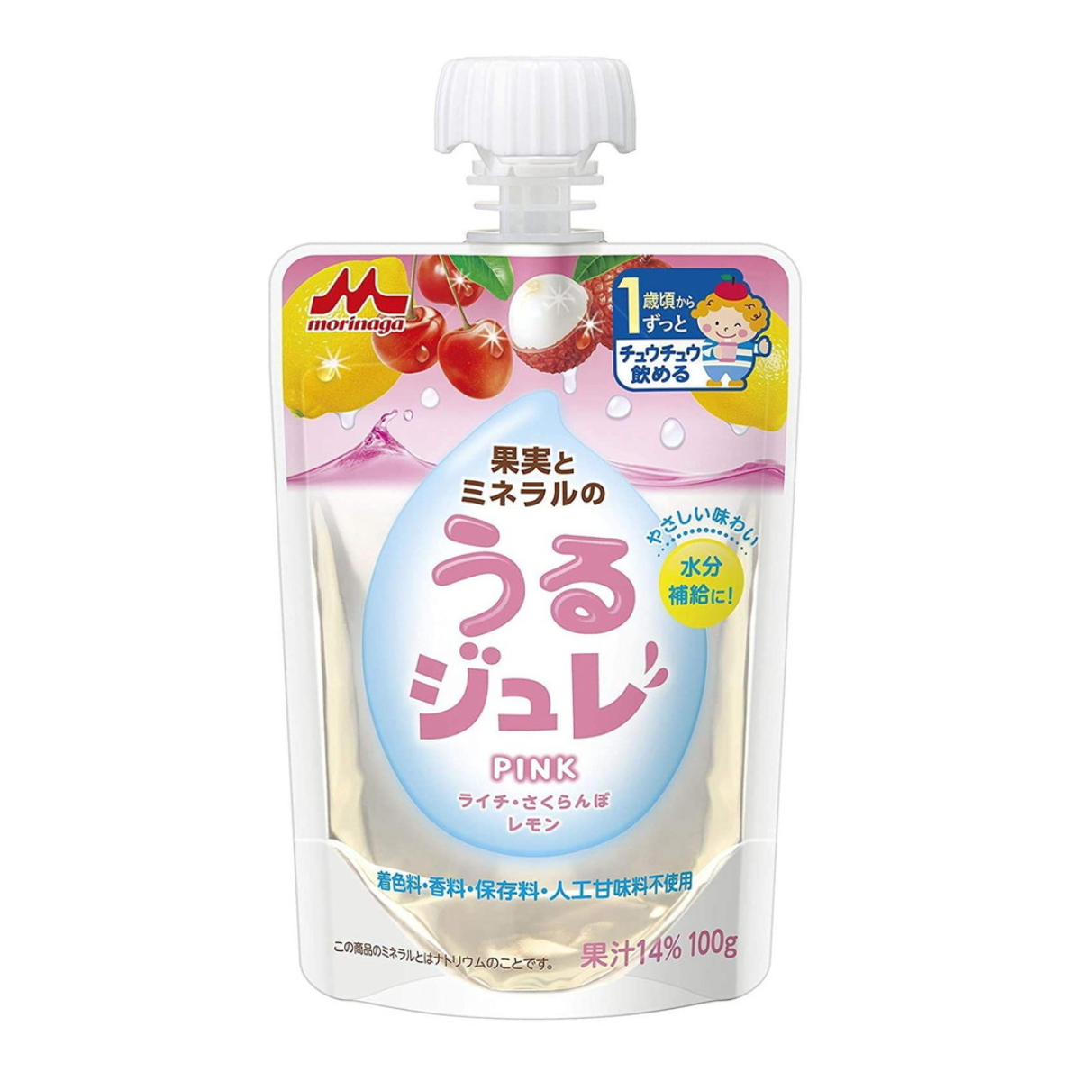 Morinaga Fruit and Mineral Jelly PINK 100g