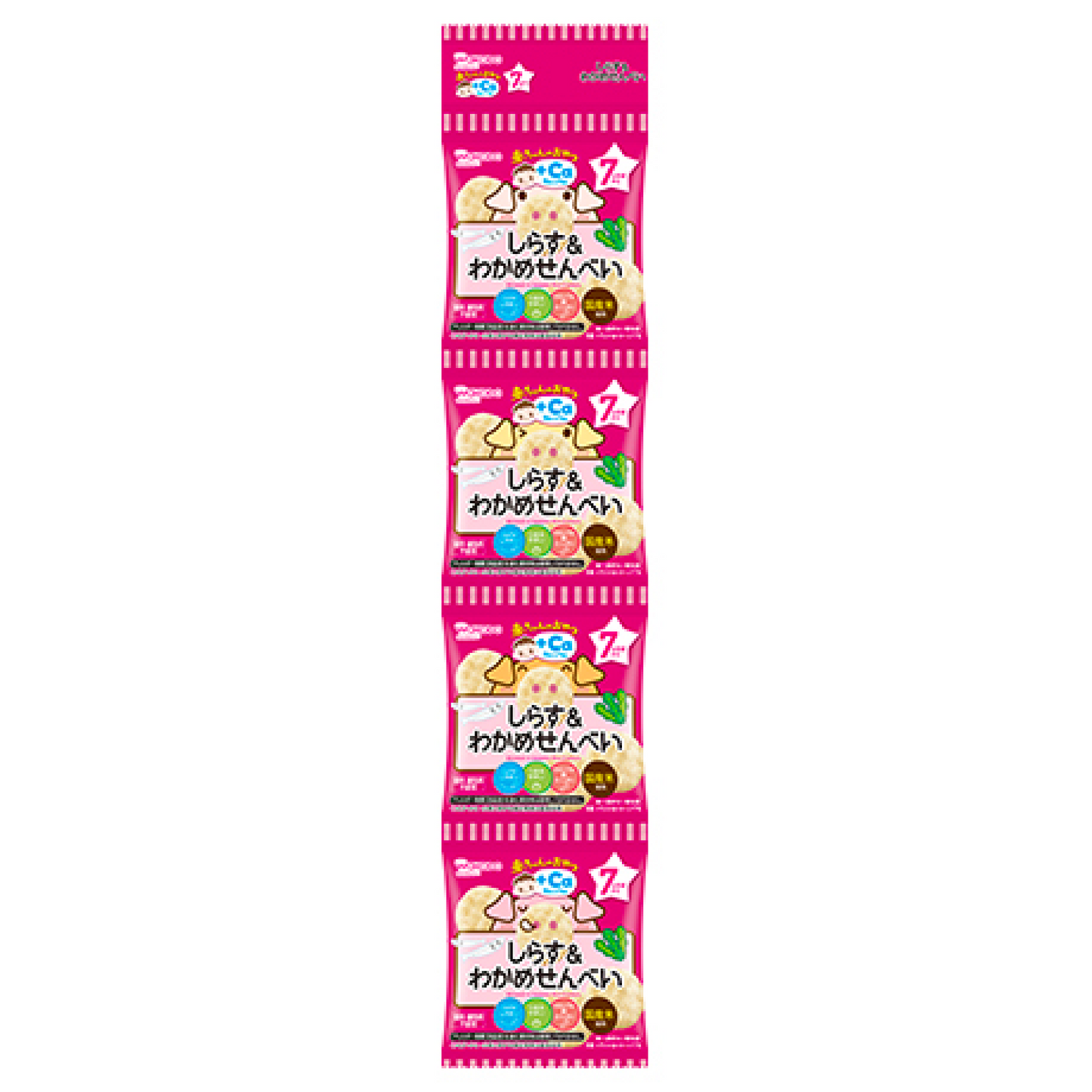 Wakodo Baby Snack+Ca Calcium & Wakaze Senbei 4 -bar 5g x 4 bags