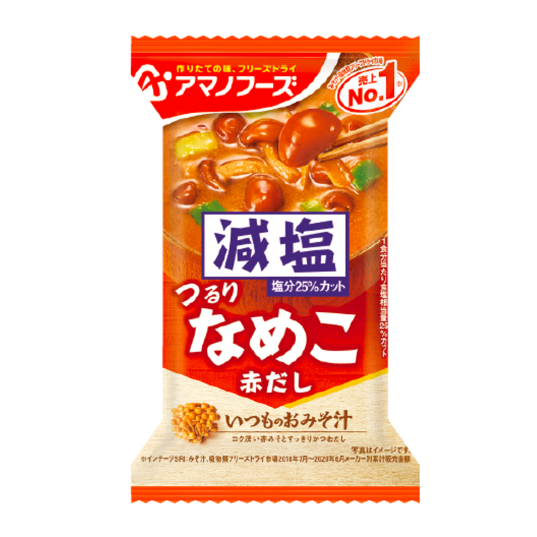 Amano Foods Salt Reduced Salt Usually Soui Juice Nameko (Red Dashi)