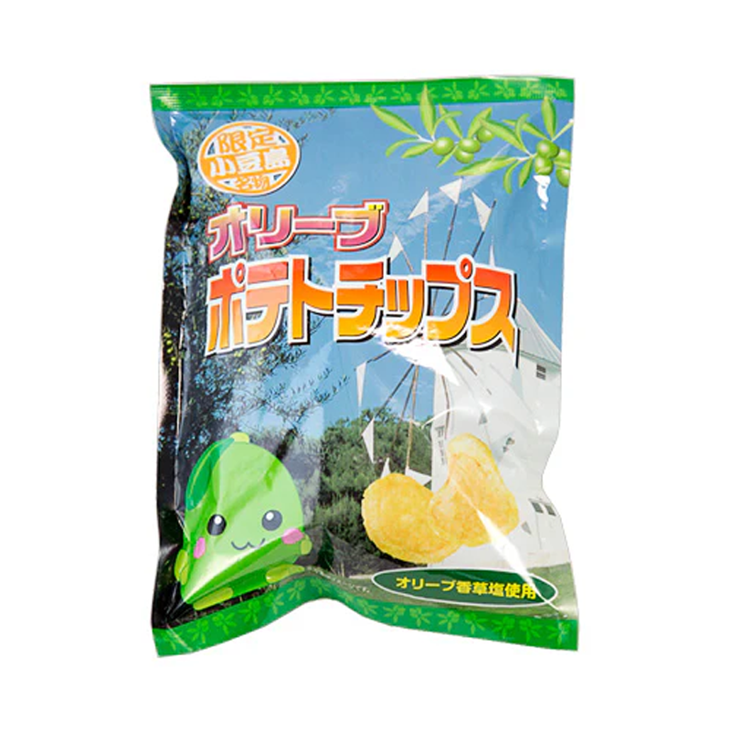 Olive potato chips