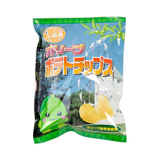 Olive potato chips