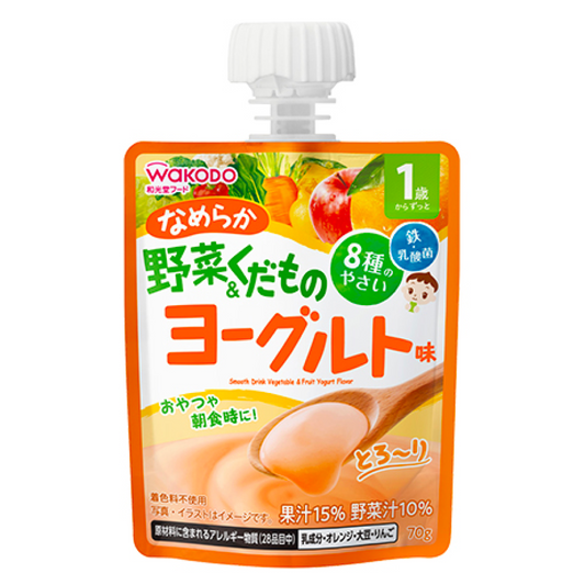 Wakodo My Juledink from 1 year old Samurai and vegetable rice yogurt flavor 70g