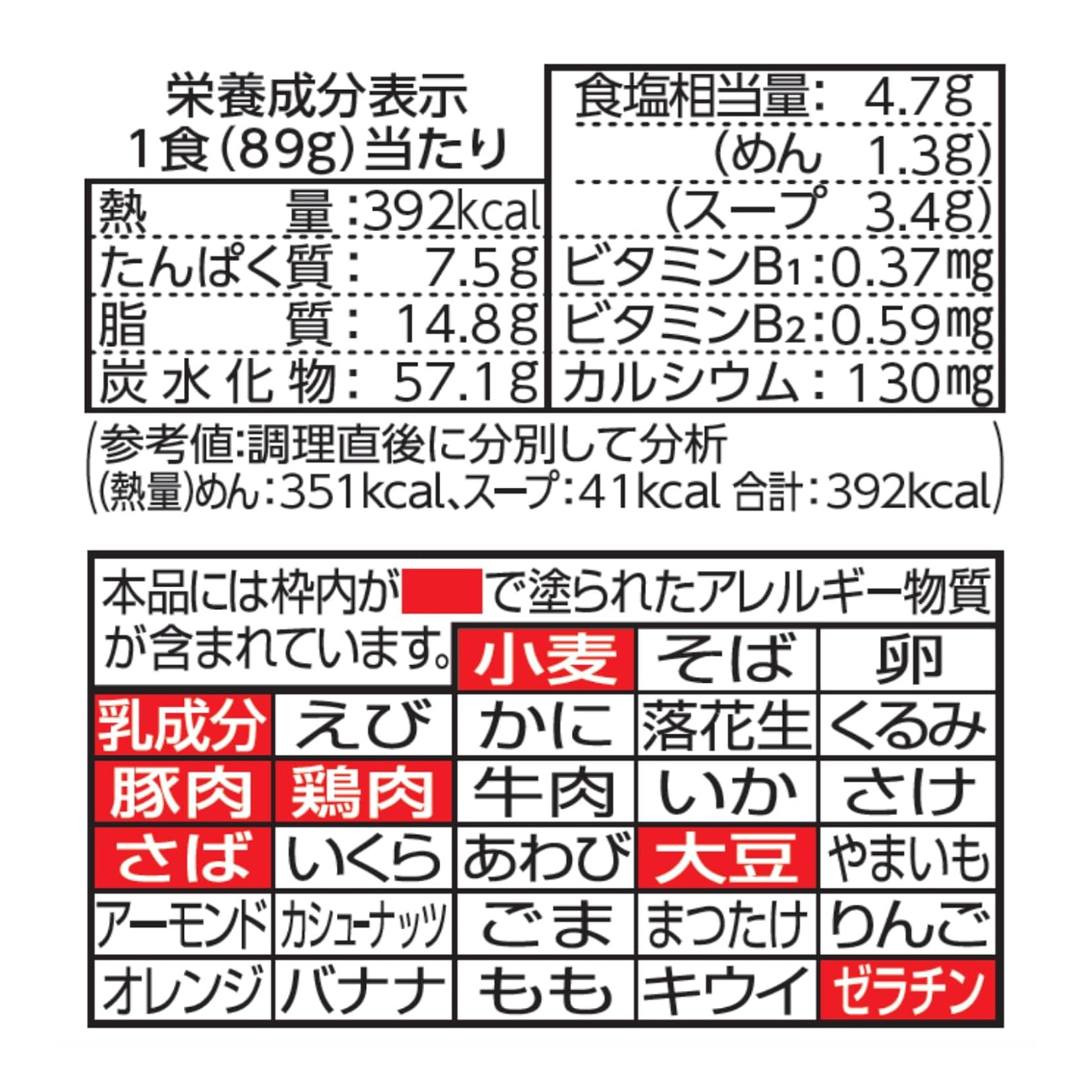 日清拉面店旭川酱油5包（445g）