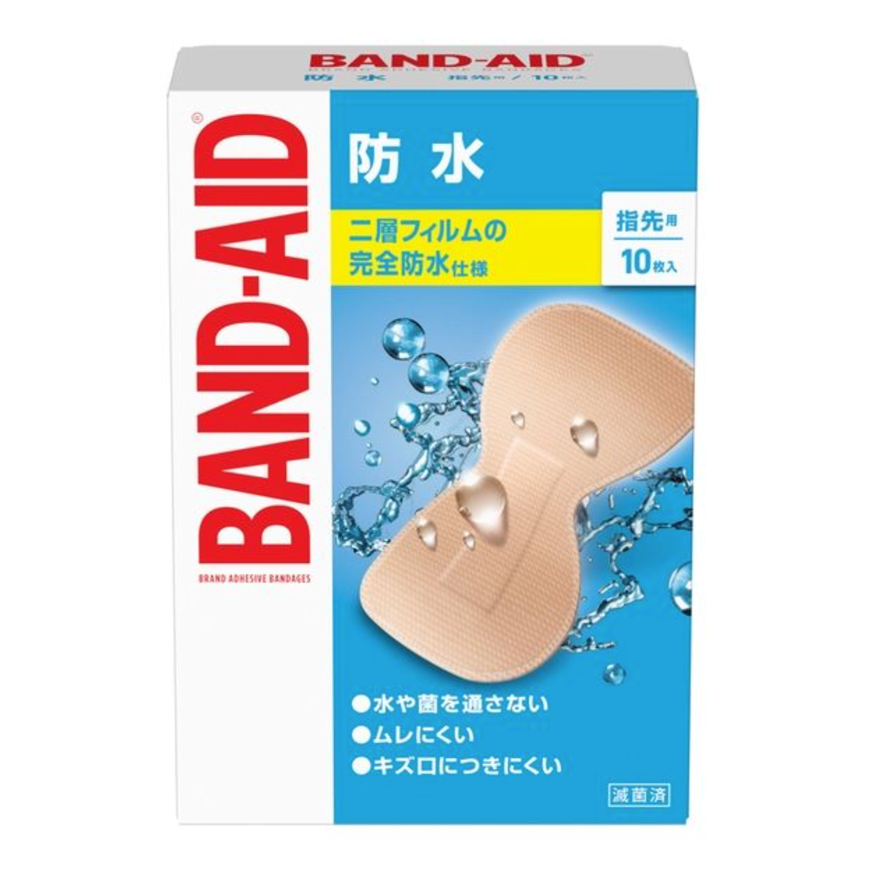 Band-aid waterproof fingertips 10 pieces